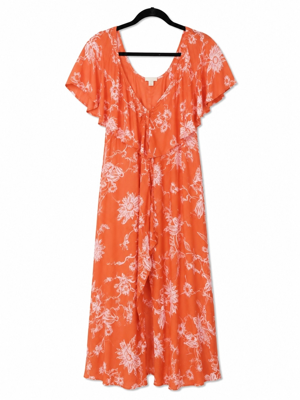 Ava & Viv Orange Floral Maxi Dress